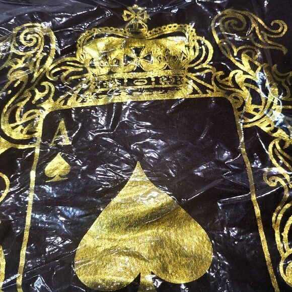 WSOP brown and pink with gold Ace of Spade T-shirt NIB - Picture 2 of 4